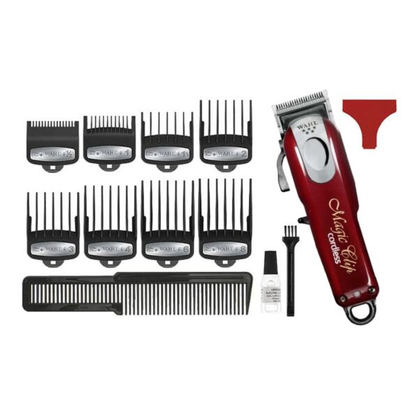 ماشین اصلاح بی سیم (برق و شارژ) مجیک کلیپ وال آمریکایی WAHL Professional MAGIC CLIP 5 Star Machine Hair Cut, Blade Fades Corded / Cordless 8148 - Image 3