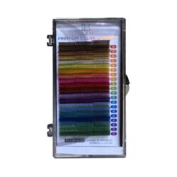 پالت مژه اکستنشن والیوم رنگی آی بی IB سایز میکس 12/13/14 ضخامت 0.10 فر C