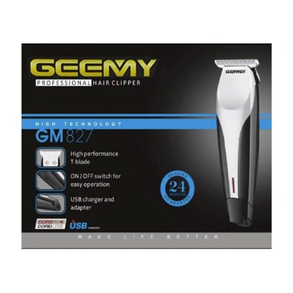 ماشین خط زن شارژی جمی GEEMY Hair Trimmer GM-827 - Image 3