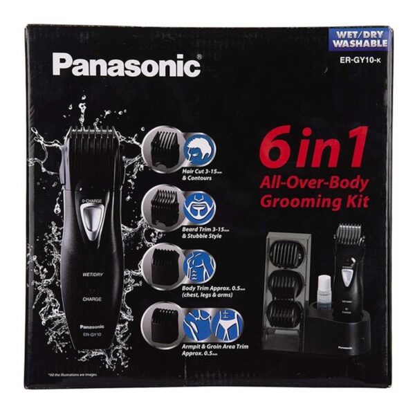 ماشین اصلاح سر، صورت و بدن شارژی پاناسونیک Panasonic Multi-Grooming Trimmer 6 in 1 ER-GY10 - Image 3