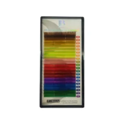 پالت مژه اکستنشن والیوم رنگی آی بی IB سایز میکس 13/14/15 ضخامت 0.10 فر CC