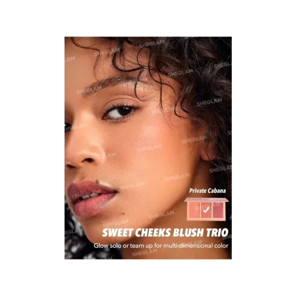 پالت رژگونه پودری شیگلم سوئيت چک 3 رنگ  sweet Cheeks Blush Trio-Private Cabana - Image 3