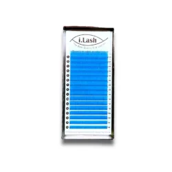 پالت مژه اکستنشن والیوم رنگی آبی روشن آی لش سایز میکس ضخامت 0.07 فر C