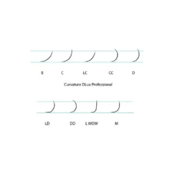 پالت مژه اکستنشن والیوم سوپریم مینک 18 لاین دلوکس DLUX سایز میکس ضخامت 0.10 فر M-دوم