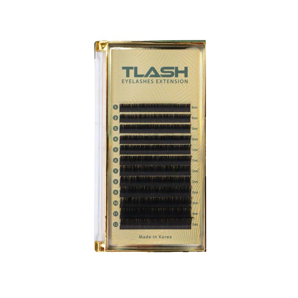 پالت مژه اکستنشن والیوم 12 لاین تی لش TLASH پالت مژه اکستنشن والیوم 12 لاین تی لش TLASH تک سایز 12 ضخامت 0.07 فر C